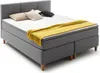Boxspringbett Kenora grau 7-Zonen TFK mit Topper 180x200 Produktbild-Vorschau 2