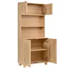Meuble haut Merax avec portes en treillis, vitrine, design Voir les images du produit 13