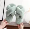 Damen Plüsch Flauschig Pantoffeln Fell Flip Flop Open Toe Produktbild-Vorschau 2
