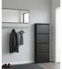Pisa Armoire à chaussures à 4 rabats/portes métal noir. Voir les images du produit 6