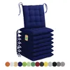 Lavea® Sitzkissen 40x40 cm - 8er Set,  mit Stoffbändern – Produktbild-Vorschau 1