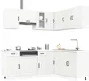 vidaXL 11-tlg. Küchenschrank-Set Kalmar Hochglanz-Weiß Produktbild-Vorschau 2