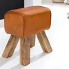 Design Turnbock Sitzhocker Braun 40 x 30 x 47 cm | Produktbild-Vorschau 6