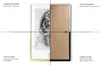 A collage-style image showing different aspects of a poster frame, including available colors, mounting options, and sizes, with a sample poster inside. Produktbild-Vorschau