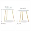 Relaxdays Beistelltisch 2er Set skandinavisch, 70er Design, Produktbild-Vorschau 6