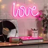 LED-Neonschild 'LOVE' in Rosa, Maße: 40 cm Höhe, 20 cm Produktbild-Vorschau 4