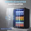 HOMCOM Getränkekühlschrank 70 Dosen 70L mit Doppelglas-Tür, Produktbild-Vorschau 6