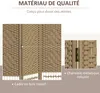 HOMCOM Paravent en bois 120 x 170 cm séparateur de pièce Voir les images du produit 4