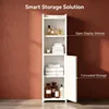 Schmaler Badschrank 20x20x75 cm, Weiß, Türen, verstellbare Produktbild-Vorschau 4