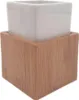 Relaxdays Badaccessoires-Set, 4-teilig, braun, Keramik & Produktbild-Vorschau 13
