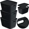 3X Aufbewahrungsbox Mit Deckel Durchbrochen Produktbild-Vorschau 1