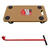 Plattformwagen mit Deichsel 200 kg – MDF + Metall, Produktbild-Vorschau 4