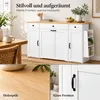 Mueble aparador Merax, isla de cocina, carro de servicio Vista previa de la imagen del producto 8