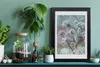 Bild 20x30 MDF-Rahmen, Wandkunst Knoblauch Blumen Produktbild-Vorschau 2