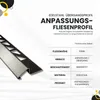 Anpassungsprofil Edelstahl Übergang Fliesenleiste Profil Produktbild-Vorschau 3