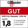 AVM FRITZ! Repeater 1200 AX - Wi-Fi-Range-Extender - GigE - Produktbild-Vorschau 24