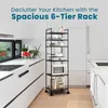 6‑Stöckiger Küchenregal Mit Rollen, Verstellbare Ebenen, Produktbild-Vorschau 6