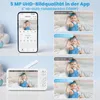 Babyphone mit 3K 5MP Kamera,5 Zoll 1080P Produktbild-Vorschau 4