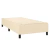 A beige box spring bed frame with black legs against a white background. Náhled obrázku produktu
