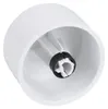 A white plastic knob with a black rubber ring around its center, showing internal white plastic components. Produktbild-Vorschau