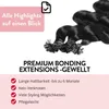 hair2heart Premium Extensions Echthaar Bondings Gewellt - Produktbild-Vorschau 3