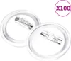 vidaXL Sada gombíkov s kolíkom 100 ks Akryl 37 mm Náhľad obrázku produktu 1