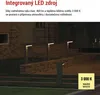 LED zahradní solární sloupkové svítidlo VEREA, čidlo soumraku, 10,7 x 15,4 x 50 cm Náhled obrázku produktu