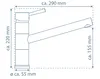 Kuchynská batéria SCHÜTTE UNICORN, kuchynská batéria s Náhľad obrázku produktu 3