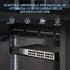 Extralink 1U rack 300mm nero 19", per armadi a muro Anteprima dell’immagine prodotto 6