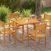 vidaXL Stolová doska z masívneho dreva Teak Square 90 × 90 Náhľad obrázku produktu 1