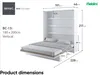 MEBLINI Schrankbett Bed Concept - Wandbett mit Lattenrost - Produktbild-Vorschau 6