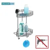 WENKO Dusch Regal Ablagen Eck Dusche mit Haken Korb Bad Bad Produktbild-Vorschau 2