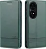 Huawei P50 Pro Leder Hülle, Klapphüllen Brieftasche Produktbild-Vorschau 1