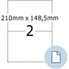 HERMA 8402, Weiß, Selbstklebendes Druckeretikett, Produktbild-Vorschau 4