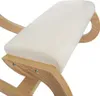 Ergonomischer Kniestuhl aus Eichenholz | Weiße 8cm dicke Produktbild-Vorschau 9
