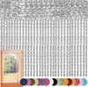 Fadenvorhang Silber 90x240 cm – Polyester Mikrofaser Produktbild-Vorschau 3