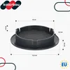 KOTARBAU® Lüftungsgitter 100 mm Rund Flansch Anthrazit Produktbild-Vorschau 3