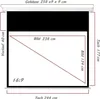 16:9 SlenderLine Heimkino Beamer Rolloleinwand 244 x 177 Produktbild-Vorschau 3