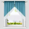 Delien Voile Scheibengardine Bogen 2-Teilige Kleinfenster Produktbild-Vorschau 4