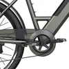 A close-up view of the crankset and chain of an electric bicycle. Produktbild-Vorschau