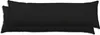 2er Set Seitenschläferkissen Bezug 40x145 cm schwarz Uni Produktbild-Vorschau 1