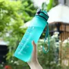 Sport Trinkflasche 1 Liter, Trink Motivation, Strohhalm & Produktbild-Vorschau 6