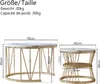 CDGlobal Couchtisch 2er Set Satztisch Runder Beistelltisch Produktbild-Vorschau 7