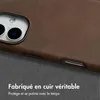 Accezz Couverture arrière Magsafe en cuir vintage pour Voir les images du produit 2