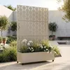 Trennwand ‘Aaskis’ mit Blumenkasten Rollen Stahl 190 x 120 Produktbild-Vorschau 1