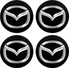 MAZDA 56 mm Endkappen glänzend schwarz Produktbild-Vorschau 1