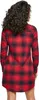 Urban Classics Ladies - Koszula flanelowa w kratę czerwona Podgląd zdjęcia produktu 7
