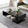 Table basse Sweiko, noir brillant. Tables d'appoint, tables Voir les images du produit 3