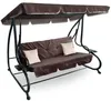 Aga Altalena da giardino 2 in 1 GRANDLUX XXL Marrone scuro Anteprima dell’immagine prodotto 1
