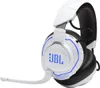 A white and black gaming headset with blue accents and a JBL logo. Produktbild-Vorschau